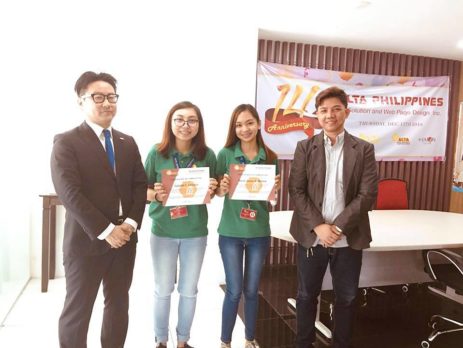 Intern Camille Calalas and Hazel Janne Mallete